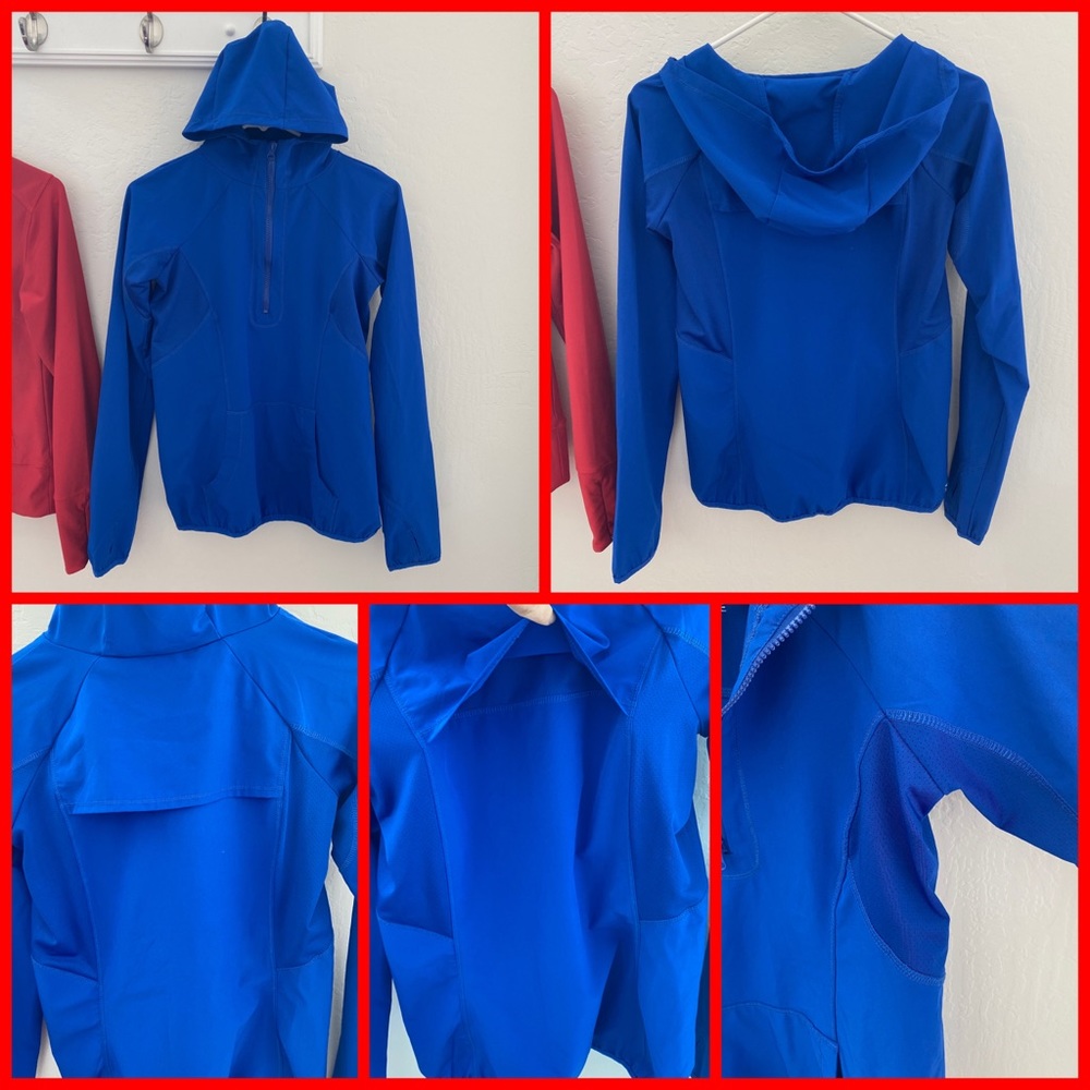 2 pack! XS Red & Blue- Lucy & 4-U Athletic zip ups - Picture 2 of 8